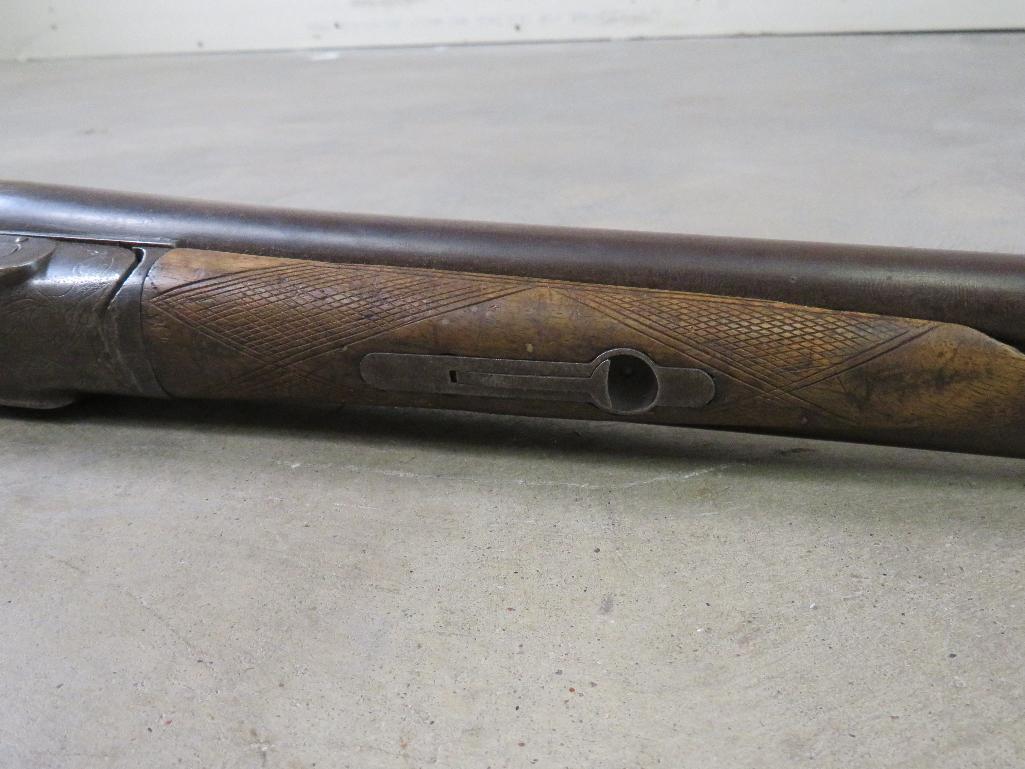 Antique Double Barrel Non Working 12 Gauge Shotgun (American Gun Co. New York) ANTIQUE GUN