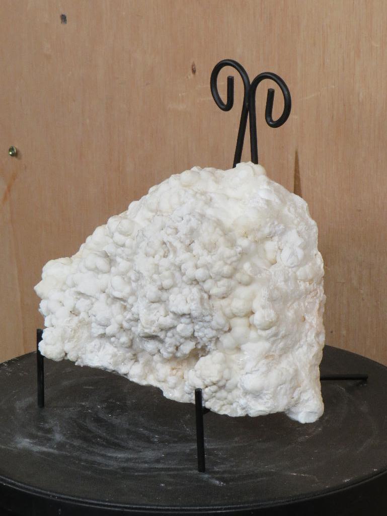 Beautiful White Argonite/Natural Kokoweef Formation/Cluster w/Stand ROCKS & MINERALS