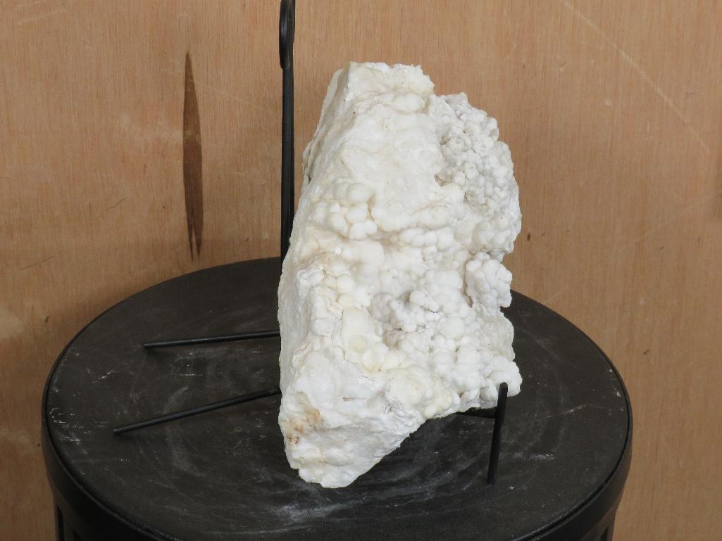 Beautiful White Argonite/Natural Kokoweef Formation/Cluster w/Stand ROCKS & MINERALS