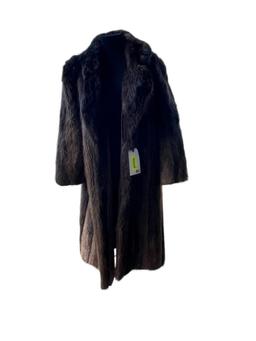 Beautiful Natural Beaver fur coat, 48 inches long x 17 inches , at the shoulders not taxidermy, but