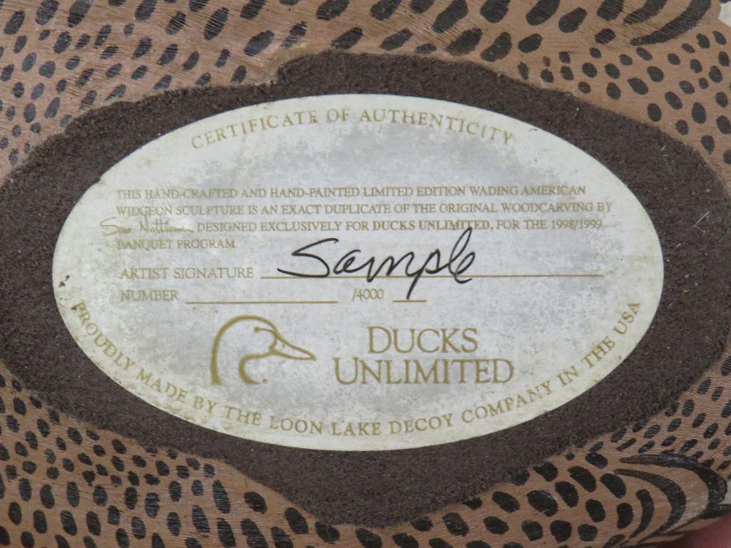 3 Beautifully Crafted Ducks Unlimited Special Edition Wood Duck Decoys (ONE$)