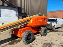 JLG 600S Rough Terrain Boom Lift (S/N 300071687, Year 2003), with 60' Platform Height, 49.47'