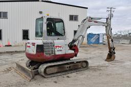 TAKEUCHI (2007) TB145 MINI HYDRAULIC EXCAVATOR WITH HYDRAULIC FRONT BLADE, APPROX. 5,463 HOURS (