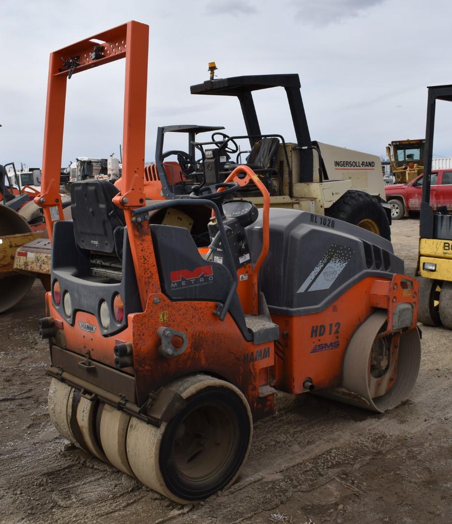 HAMM (2015) HD 12 VT COMBINATION ARTICULATING VIBRATORY ROLLER COMPACTOR WITH 47""W X 28"" DIAMETER