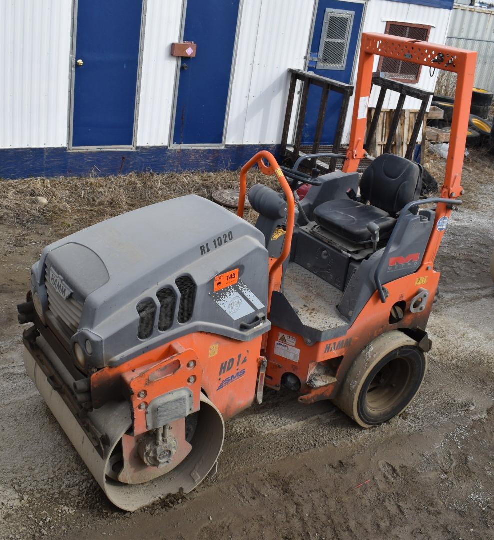 HAMM (2015) HD 12 VT COMBINATION ARTICULATING VIBRATORY ROLLER COMPACTOR WITH 47""W X 28"" DIAMETER