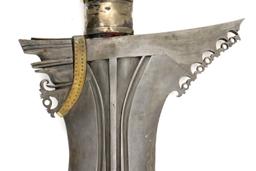 Unusual Early 20th C. Philippine Moro Kris Sword ~ Rare Damascus Blade.