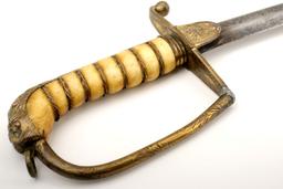 Highly Unusual 1805 Model English Navy Officer's Dirk / Sword with Rapier Blade ~ French Napoleonic