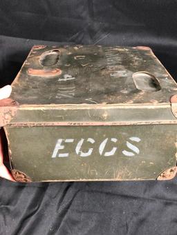 Military Egg Carrier w/Egg Divider Inserts "Egg Fragile 4D2"