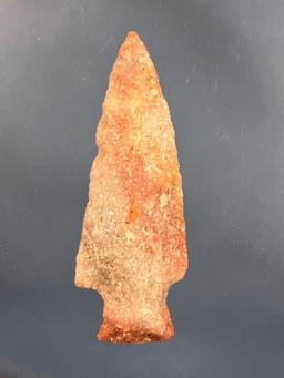 2 1/2" Colorful Quartzite Stem Point, Lancaster Co., PA Ex: Lovekin, Flannigan