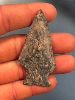 2 9/16" Rhyolite Susquehanna Broadpoint, Long Level PA, Ex: Bowser