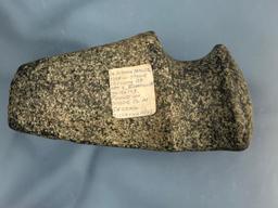 WOW 5 1/2" Slant Groove Axe, Boone Co., IN, SITS ON EDGE Ex: Taylor, Dillavou, George