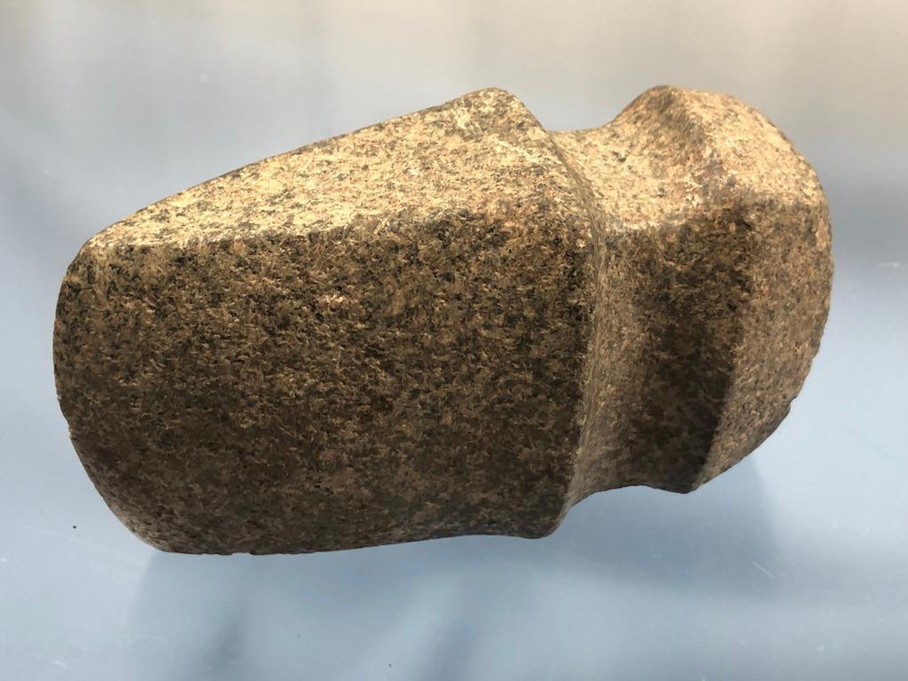 Keokut Axe, Granite Hardstone, Found Near LaGrand, Tama Co. IA, 3/4 Groove, Ex: Lee Hallman