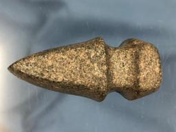 Keokut Axe, Granite Hardstone, Found Near LaGrand, Tama Co. IA, 3/4 Groove, Ex: Lee Hallman