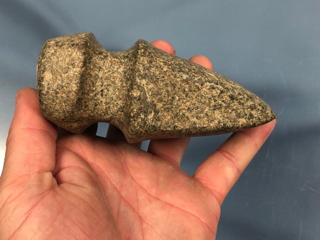 Keokut Axe, Granite Hardstone, Found Near LaGrand, Tama Co. IA, 3/4 Groove, Ex: Lee Hallman