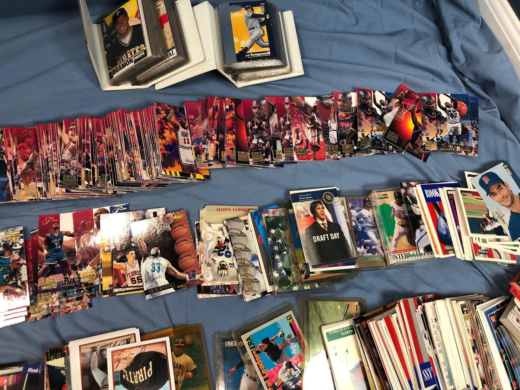 100's of Baseball, Basketball Cards, Rookies, 80's-90's, Shaquille, Franco, More