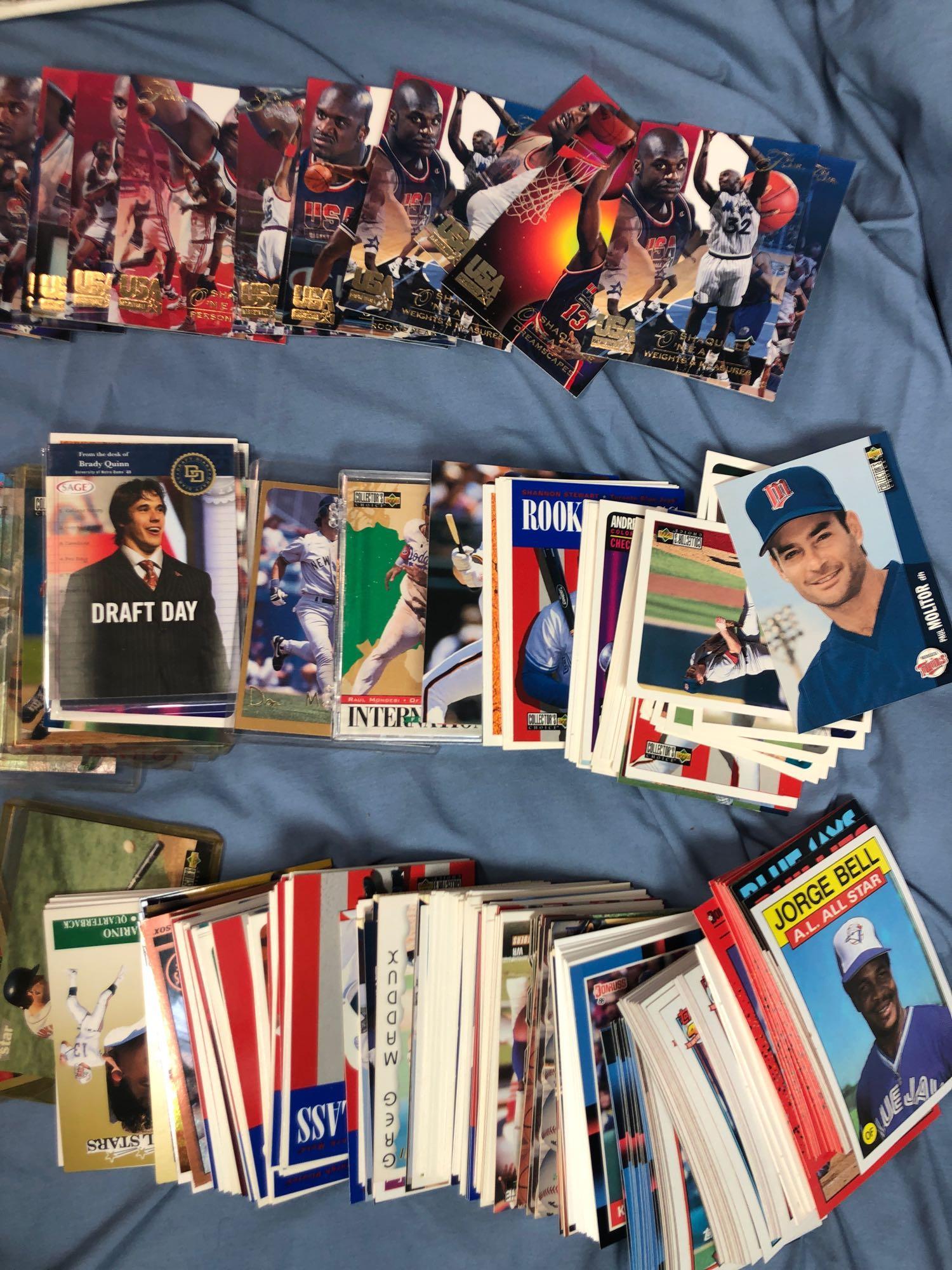 100's of Baseball, Basketball Cards, Rookies, 80's-90's, Shaquille, Franco, More