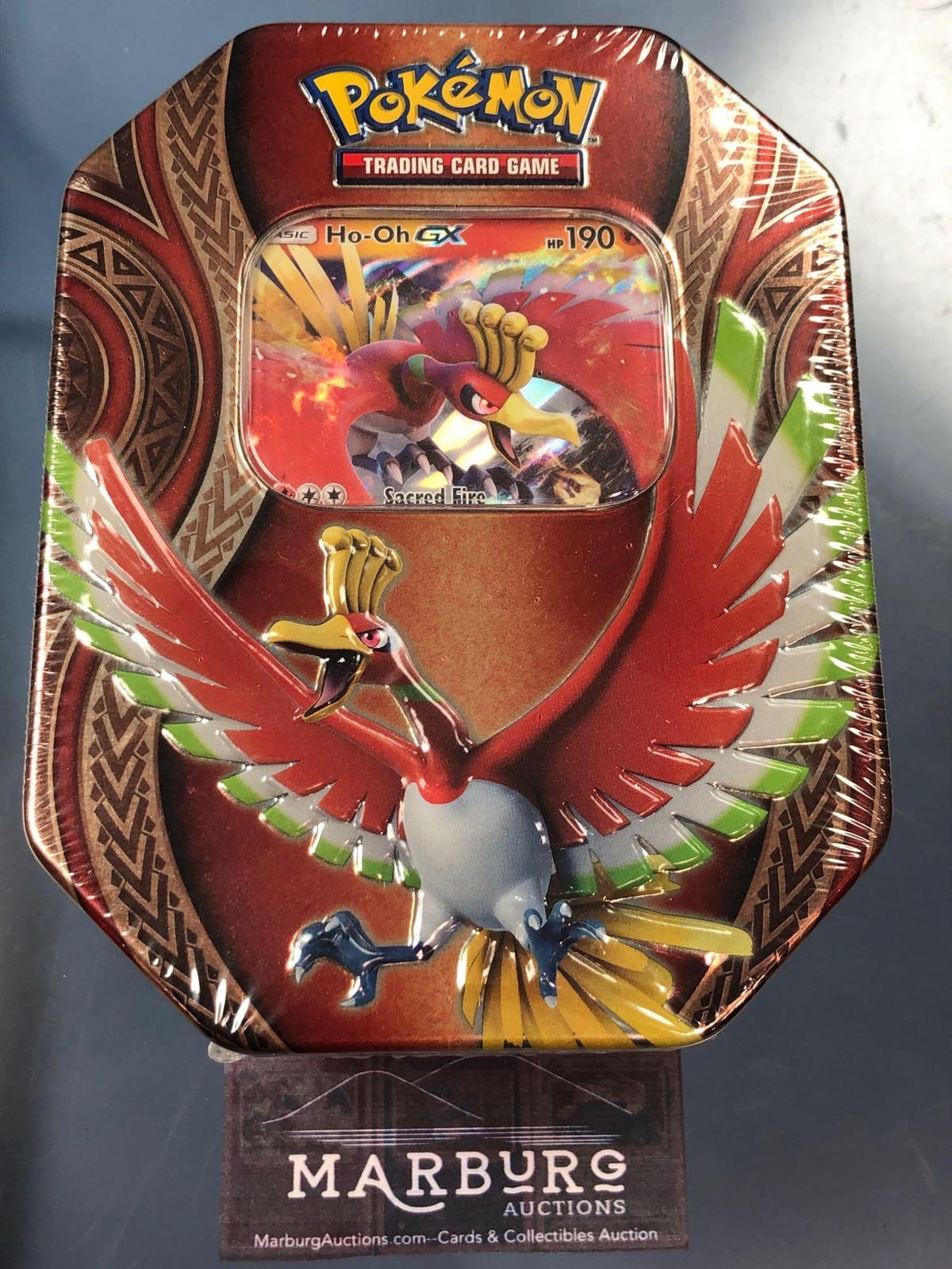 Sealed 2017 Mysterious Powers Pokemon Tin Ho-Oh GX Promo Card