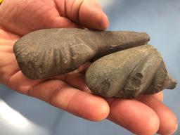 Pair of Abraiding Stones- Markley Farm, Montgomery Co., PA Ex: Lamar Mumbauer