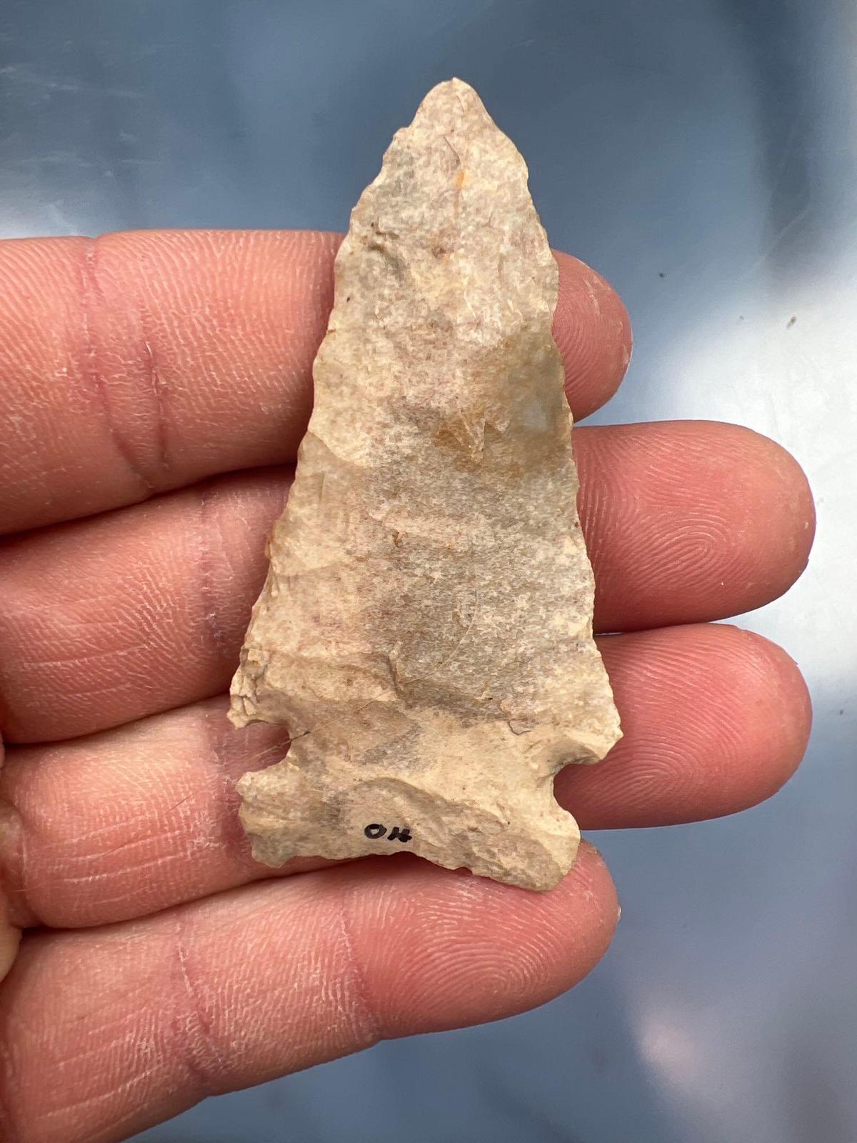 2 1/2" Kessel Point, Found in Ohio, Great Condition and Well Made, Chert