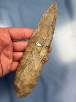 MASSIVE 7 1/2" Rhyolite Blade, Broken+Reglued, Conodoguinet Creek Mechanicsburg PA Museum