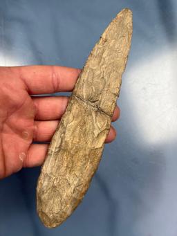 MASSIVE 7 1/2" Rhyolite Blade, Broken+Reglued, Conodoguinet Creek Mechanicsburg PA Museum