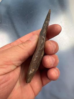 RARE 4" Onondaga Chert Hopewell, Found on Farwell Site, Scottsville, New York