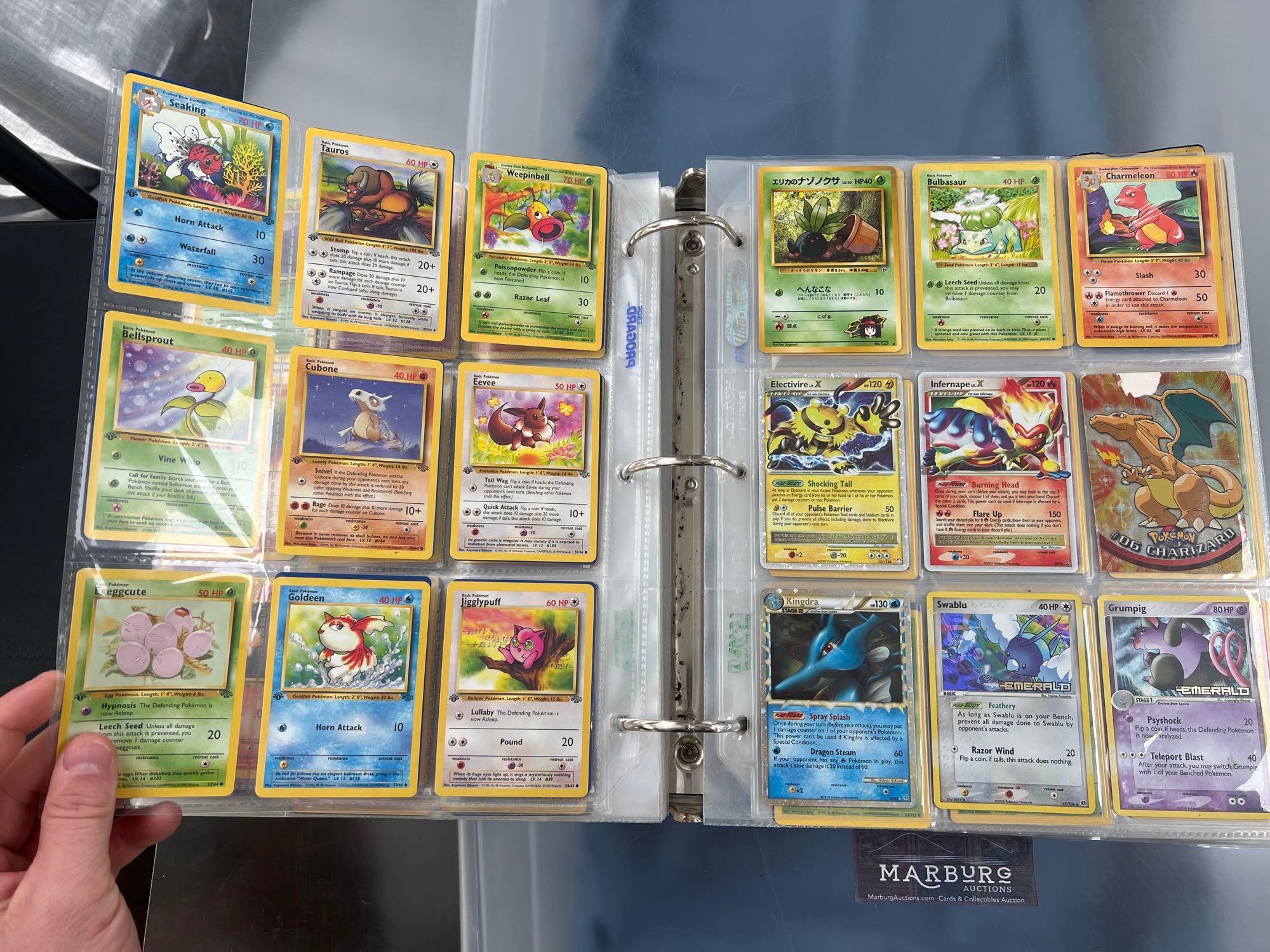 Massive 93-Page Binder Pokemon Cards, Mainly Old Sets, Charizard, First Editions, Shadowless