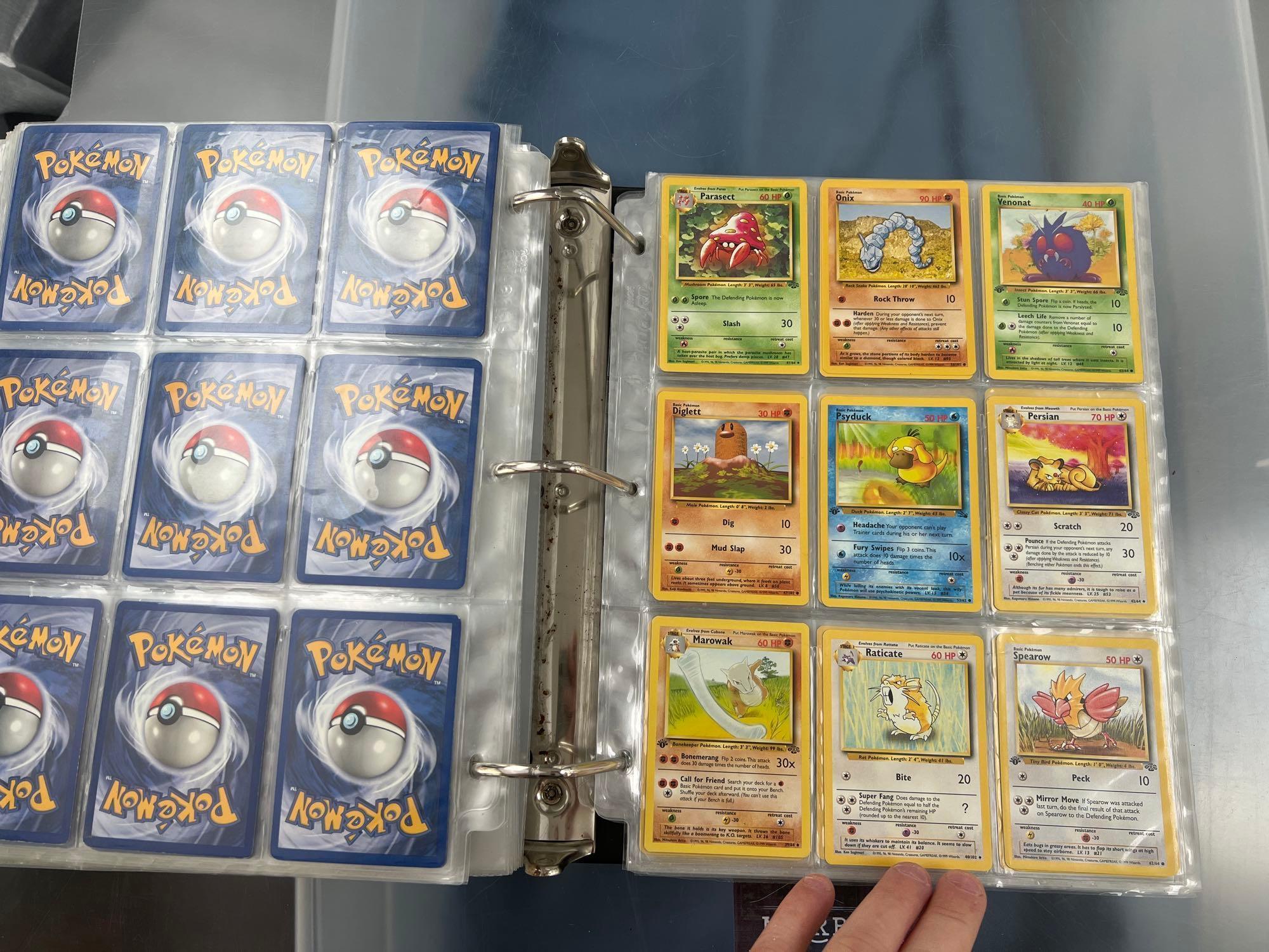 Massive 93-Page Binder Pokemon Cards, Mainly Old Sets, Charizard, First Editions, Shadowless