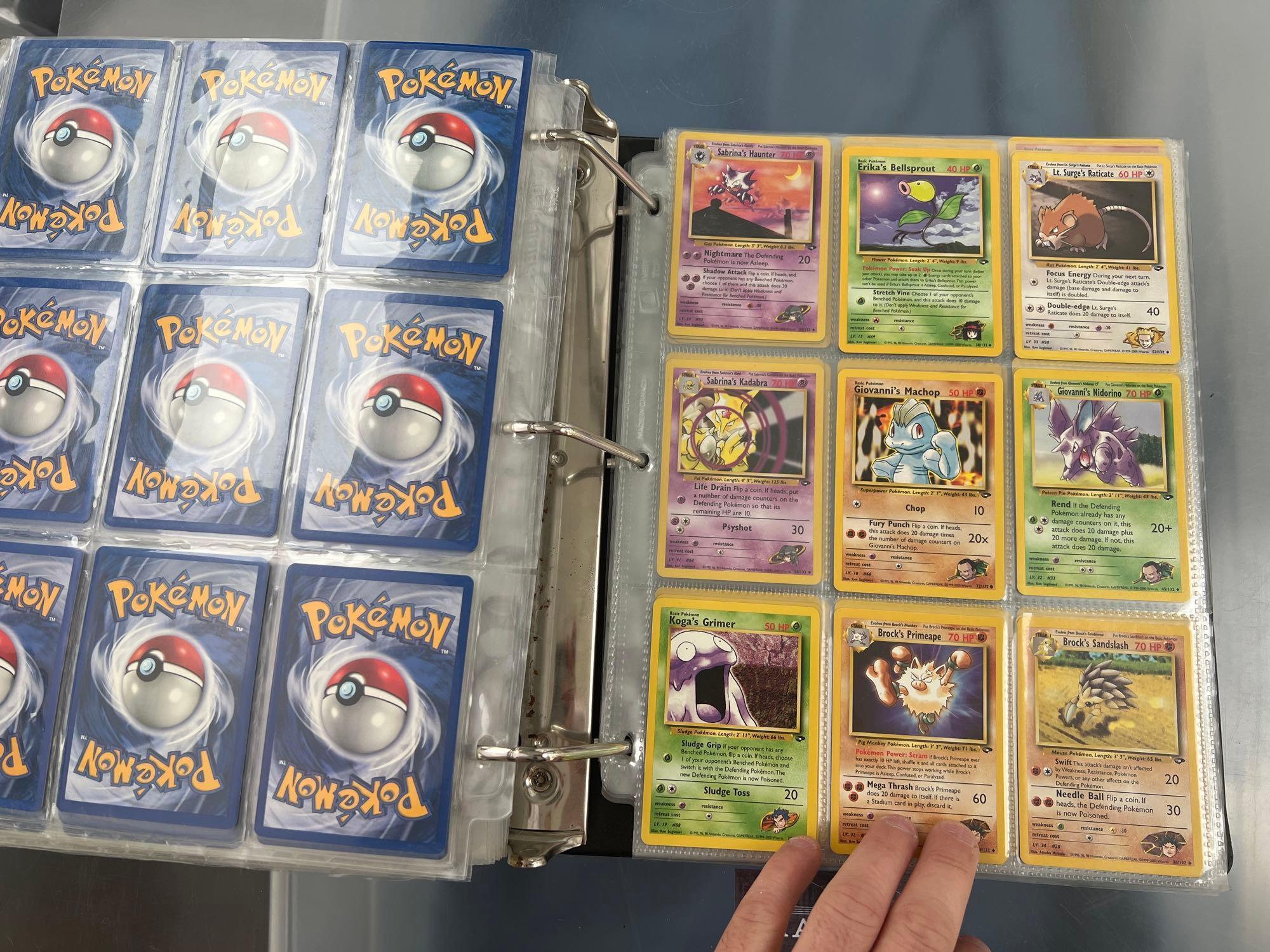 Massive 93-Page Binder Pokemon Cards, Mainly Old Sets, Charizard, First Editions, Shadowless