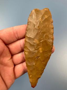 Stunning 4 1/2" Jasper Webb Complex Blade, Found in Great Meadows, NJ, Ex: Ershing of Newton NJ