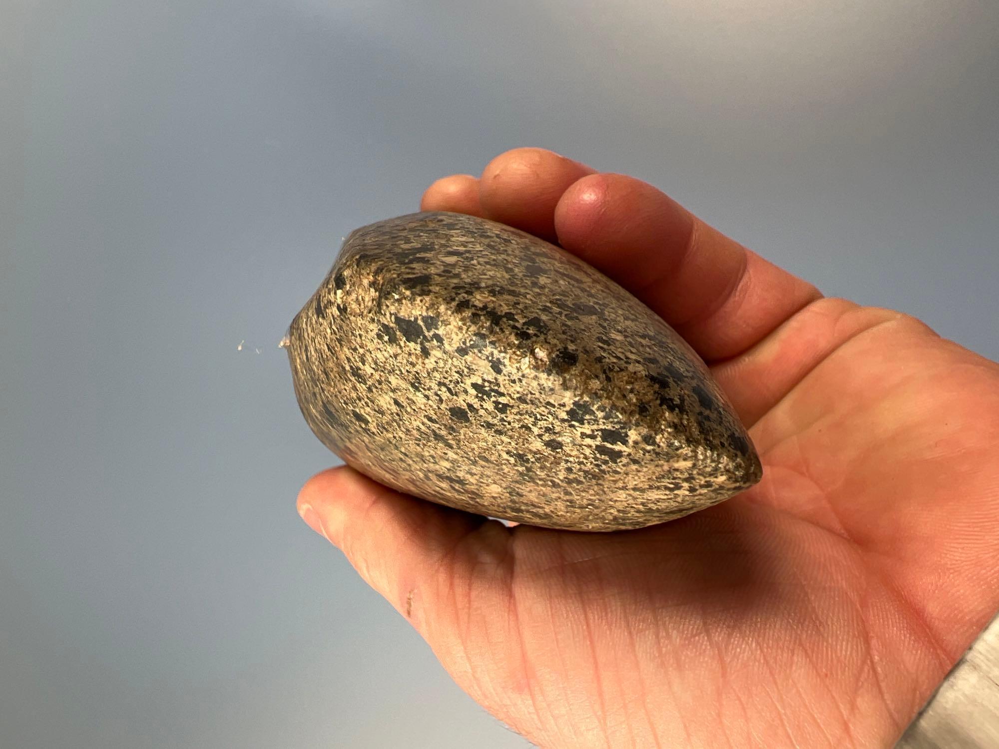 SUPERB 6" Fluted Hardstone Axe, Found in Hardin Co., Ohio Ex: Earl Beatty, Wiedner Collections