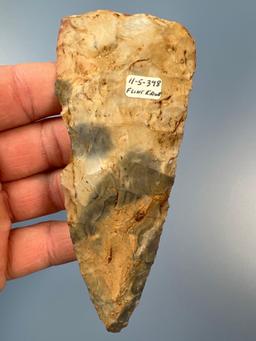 COLORFUL 4 5/8" Flint Ridge Blade, Found in Ohio, Nicely Made