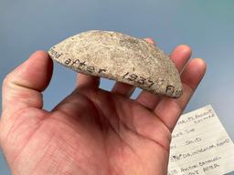 3 7/8"" Pottery Bowl, Found in Schisler Site, Scotia Co., OH after the 1937 Flood on Ohio River.