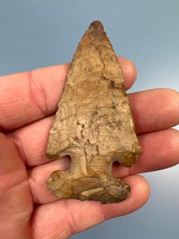 NICE 2 7/8" Chert Thebes Point, Found in Tennessee, Nice Condition and Colorful Piece