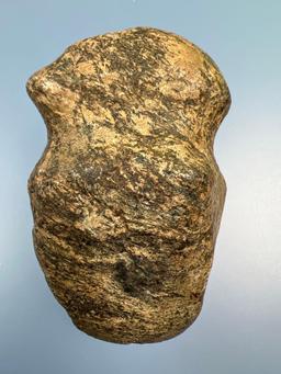 RARE 4 1/4" Banded Gneiss Full Groove Axe, Found in Lancaster Co., PA, Minor Ancient Dings
