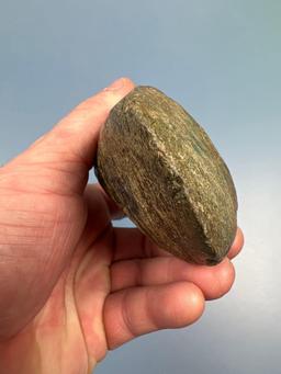 RARE 4 1/4" Banded Gneiss Full Groove Axe, Found in Lancaster Co., PA, Minor Ancient Dings