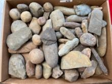 Nice Lot of Axes, Tools, Flaking Stones, Bolas, Found on the Lippincott Site, Southern New Jersey, N