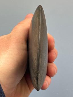 Interesting 4 1/4" Triangular Celt, Hematite, Found in Missouri, Ex: Bob Sharp Collection, Sharp Bit