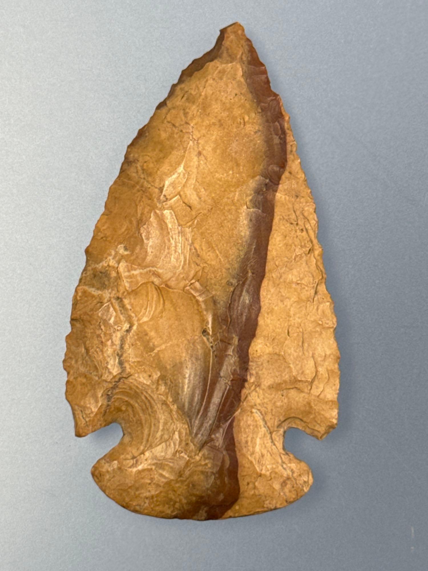 FINE 2 1/4" 2-Tone Jasper Dovetail, Found in Hudson Co., New Jersey, Fine Example, Great Condition!