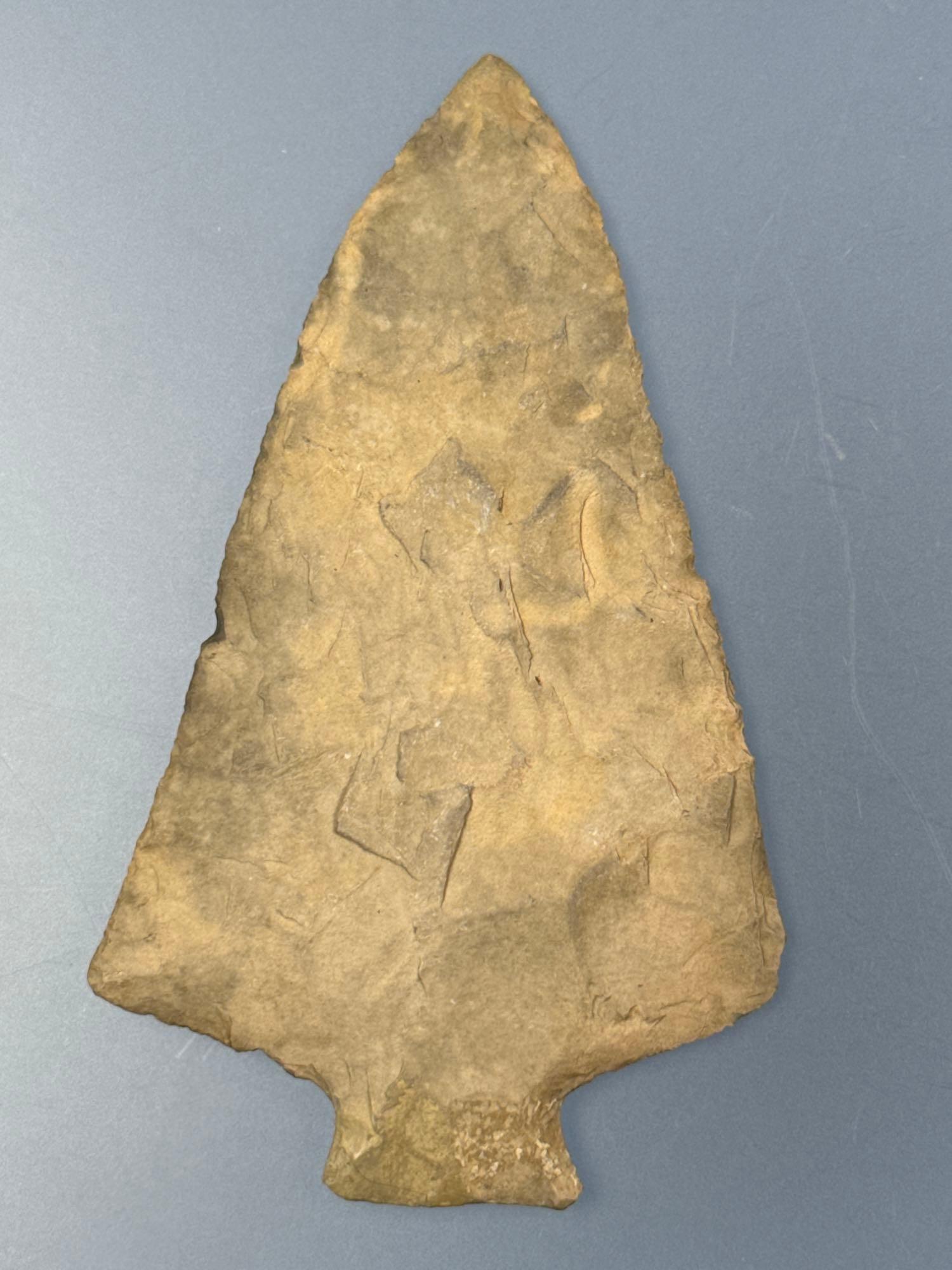 SUPERB 3 5/8" Paper Thin Perkiomen Point, Found in Dauphin Co., PA, Minor Restoration to Corner of B