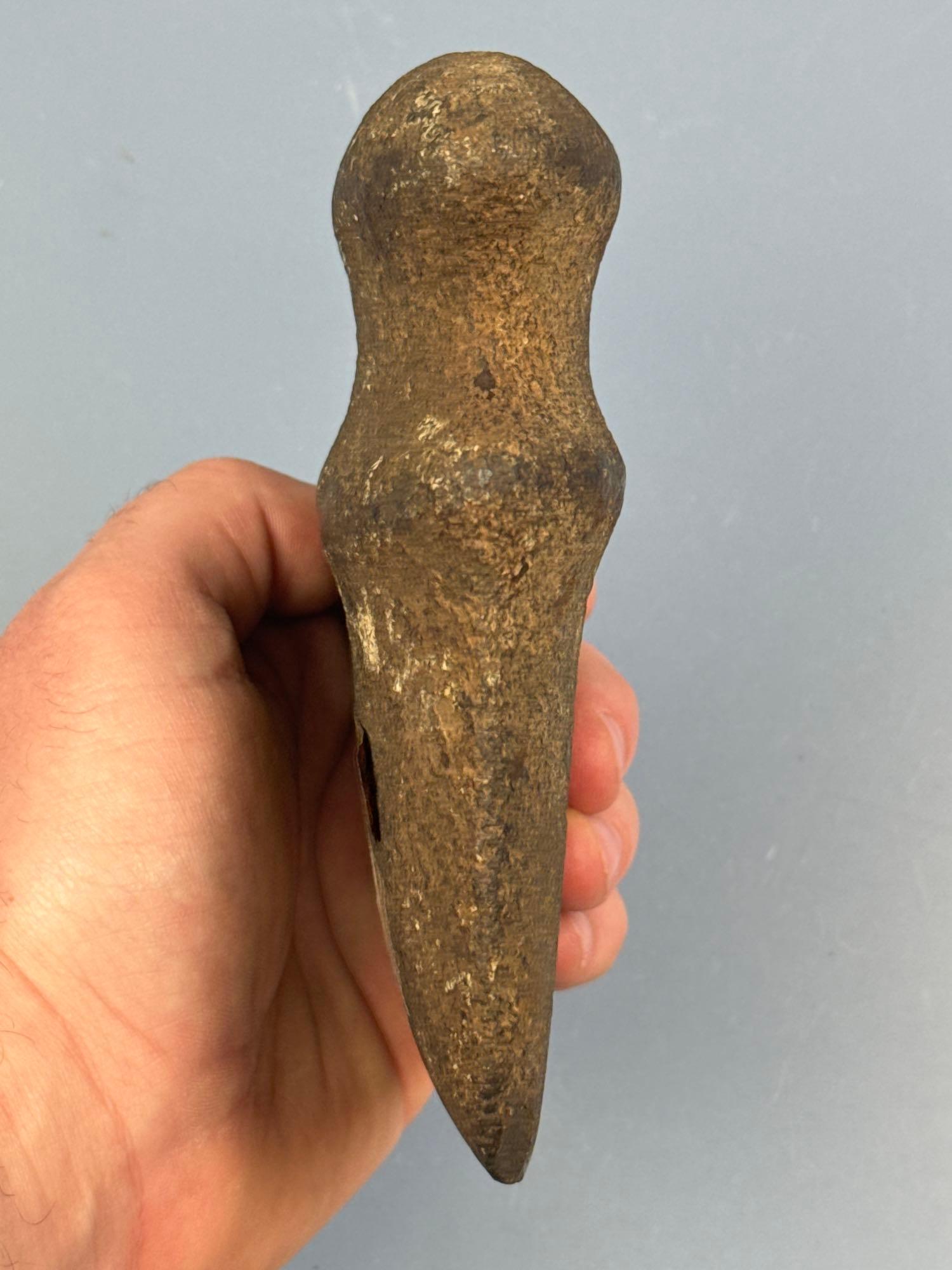 SUPERB 5 3/4" Miami River Axe, Full Groove, Found in Tennessee, Ex: PAYNE, Reed, Hendershot Collecti