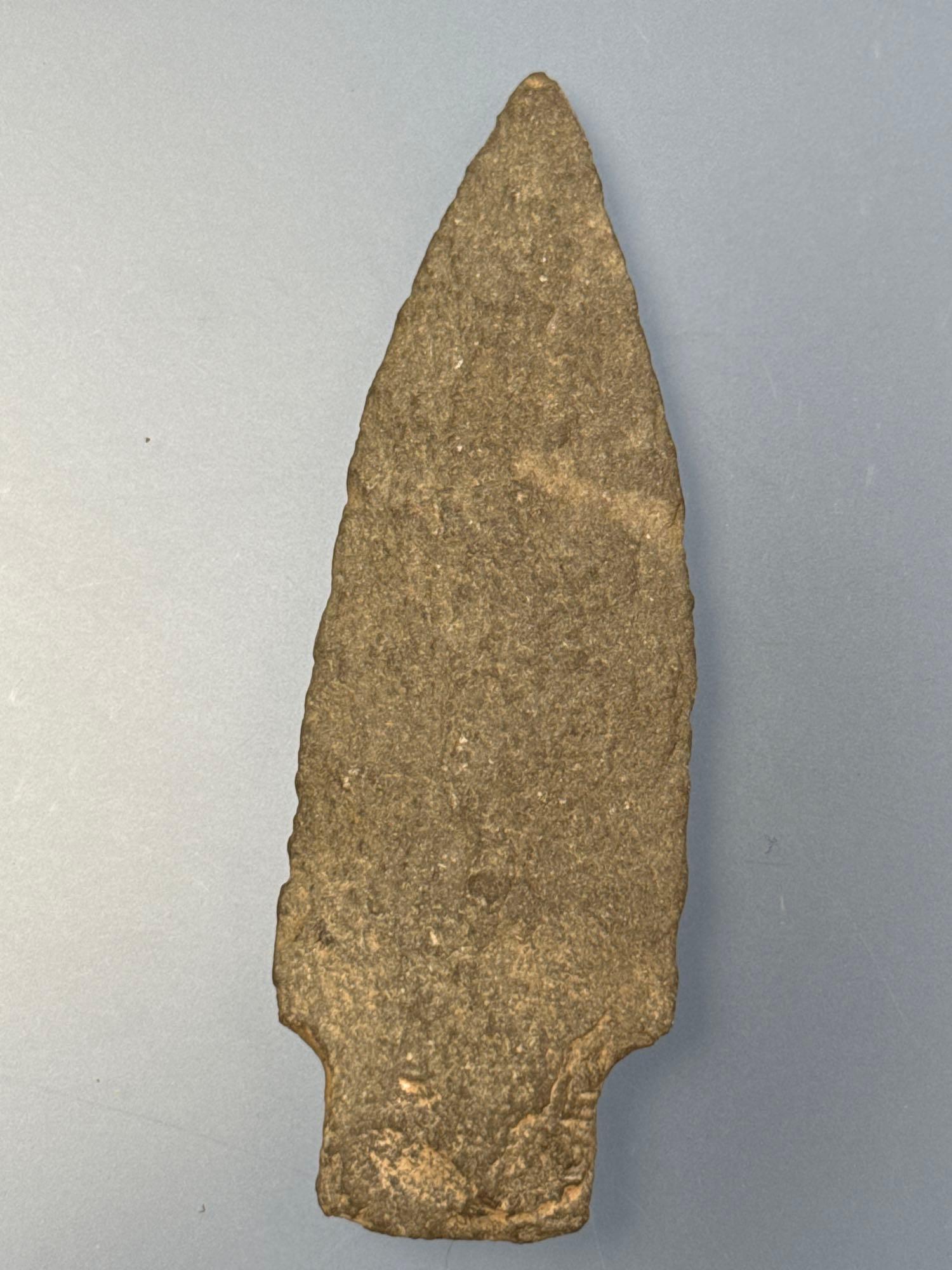 Classic 4" Bare Island Point, Found in Lancaster Co., PA, Nice Lower Susquehanna River Spear!