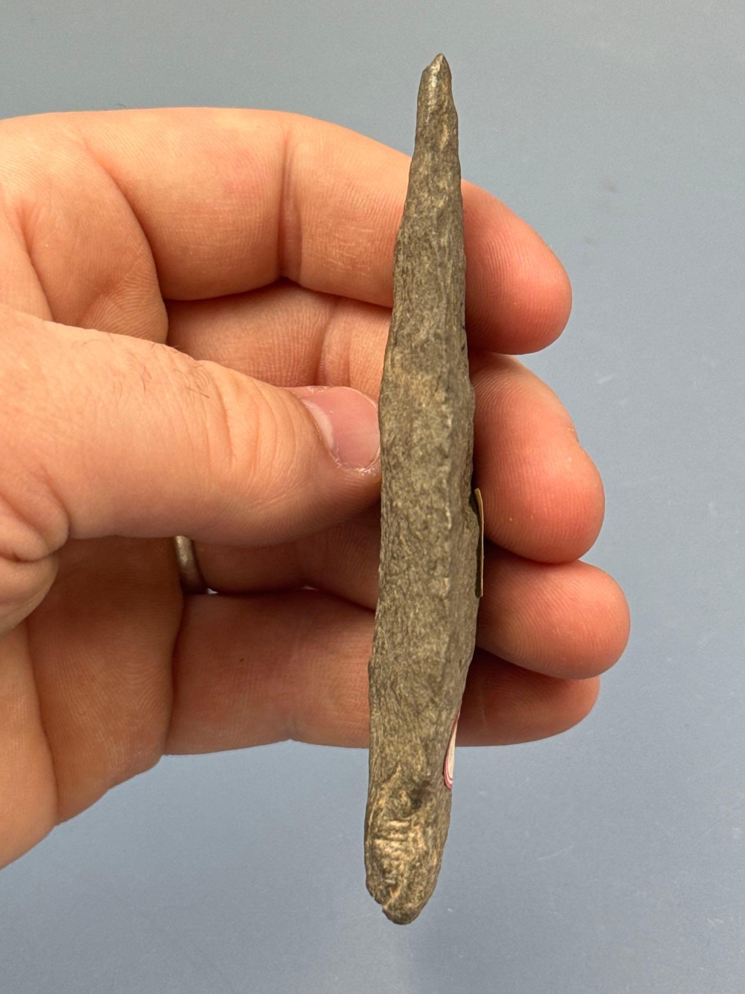 Classic 4" Bare Island Point, Found in Lancaster Co., PA, Nice Lower Susquehanna River Spear!