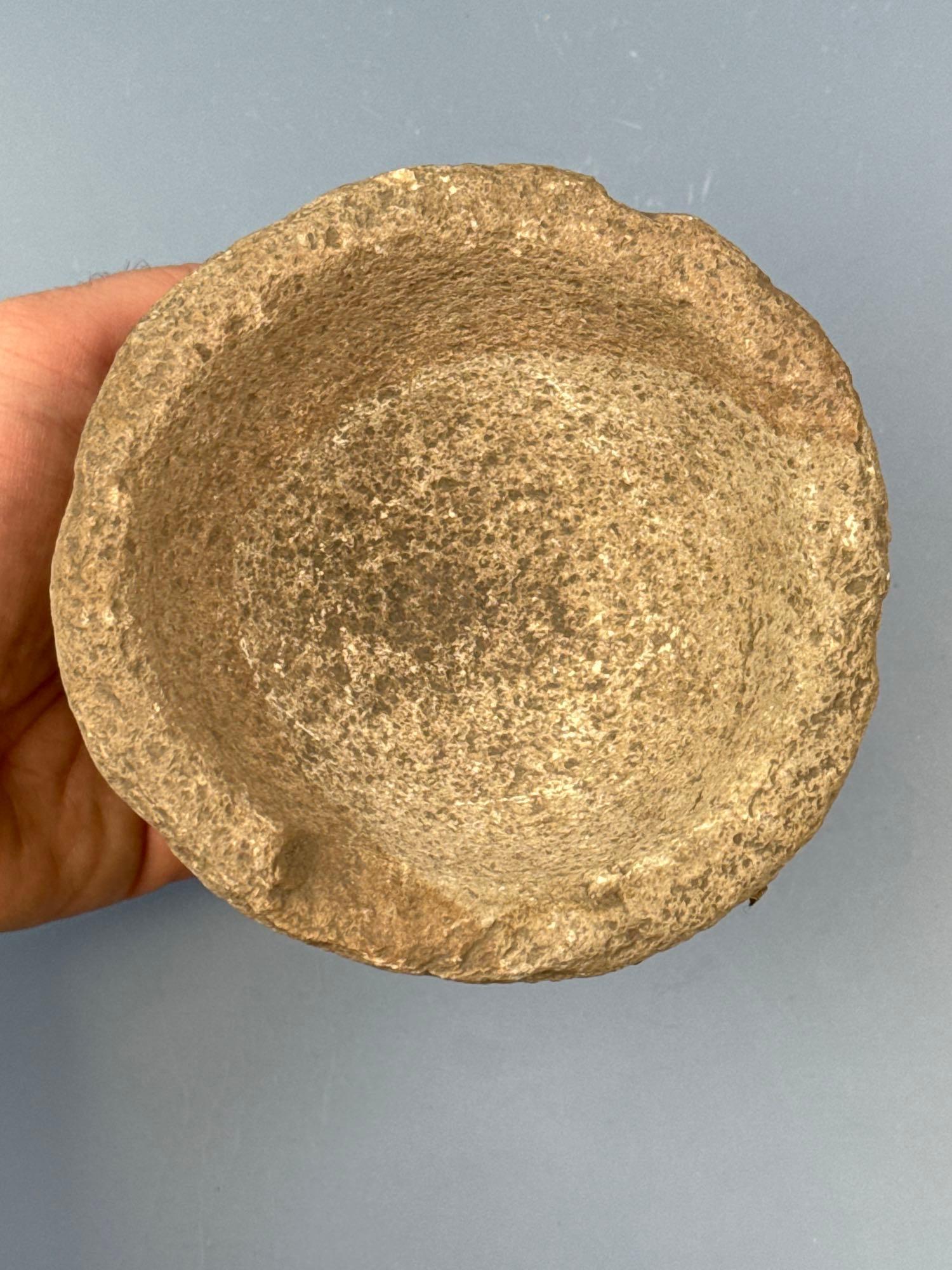 Pestle and Stone Mortar/Bowl, Found in Ross Co., Ohio, Set was Purchased for $25 in 1996 from Mr. Li