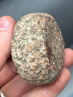 2 1/8" Diameter Granite Double Cupped Discoidal, Found in New Jersey