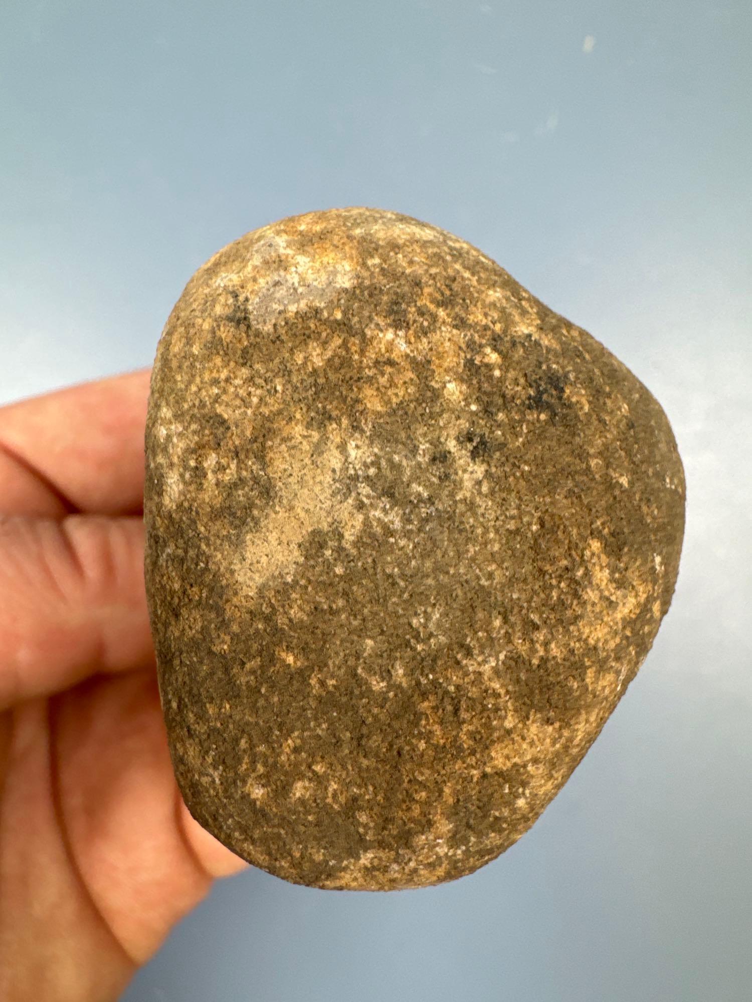 2 7/8" Grooved Hammerstone, 3/4, Found in New Jersey