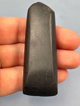 NICE 3" Celt, Hematite, Heavily Polished, Found in Missouri, Great Condition and Sharp Bit