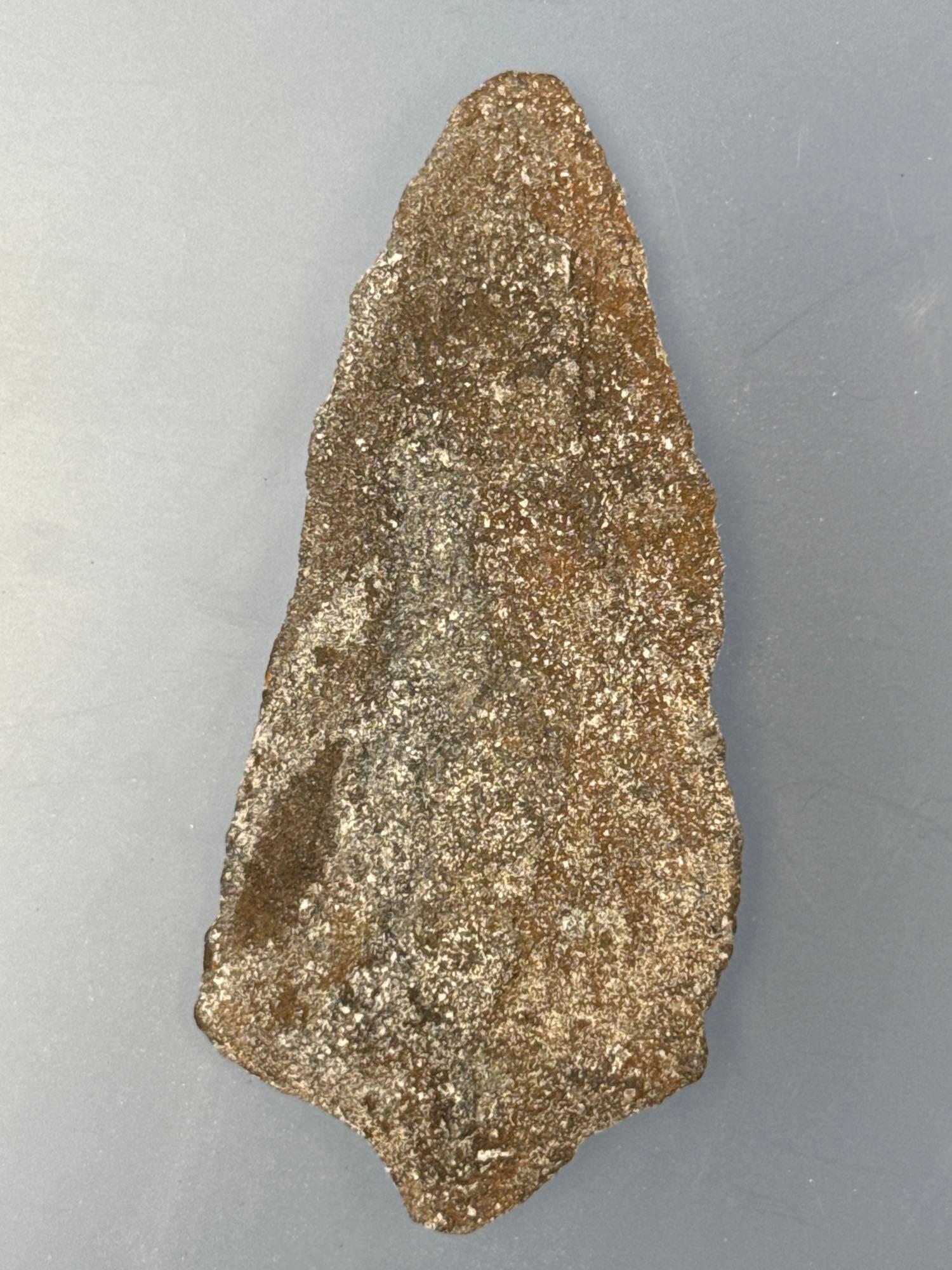 4 1/2" Patinated Morrow Mountain Point, Found in Kent Co., Maryland