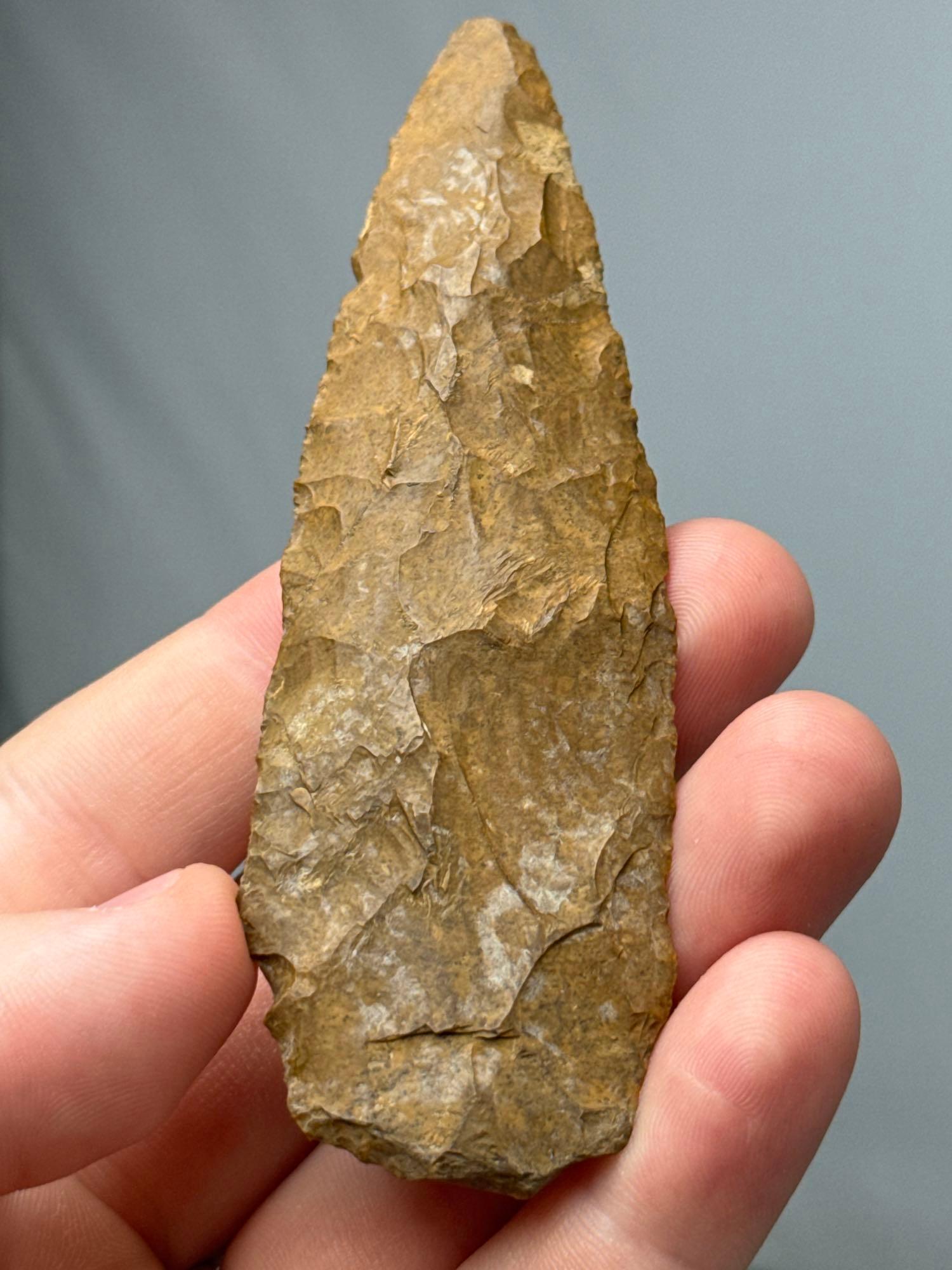 4 1/16" Jasper Knife, Thin, Found in New Jersey, Ex: Bud Ripley Collection