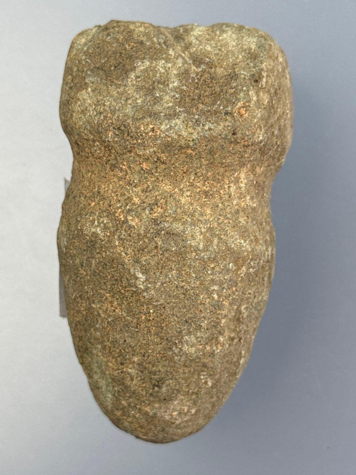 3/4 Groove Hammerstone, Found in Pennsylvania, Sits on End, 3"